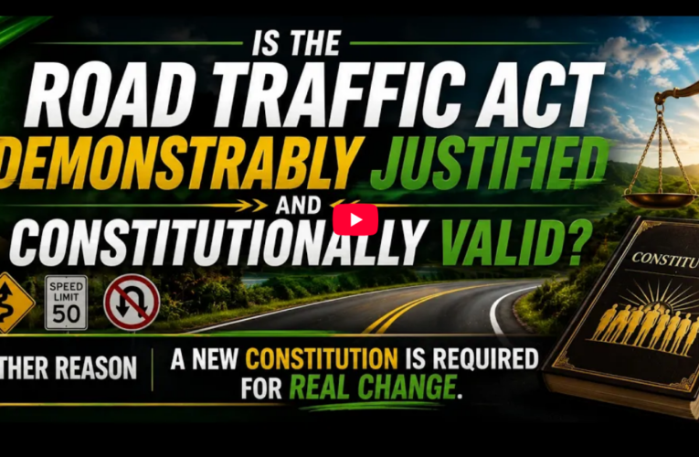 Is the Jamaica Road Traffic Act 2018 Demonstrably Justified? Does the People have a Choice?
